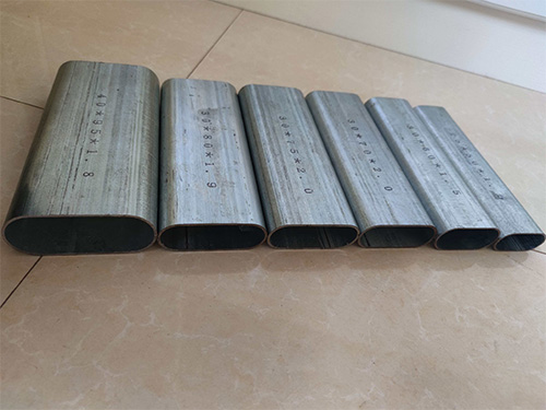 Tubo in acciaio ellittico zincato
